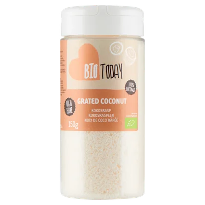 BioToday Kokosrasp fijn bio Bus 150 g