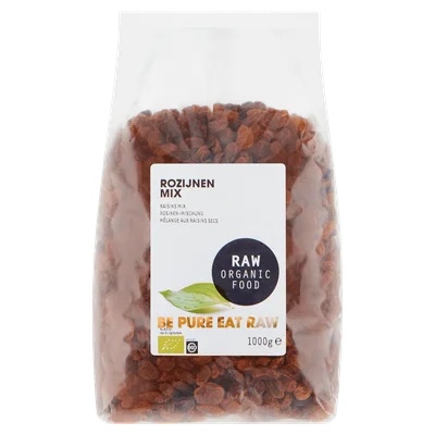 Raw Organic Food Sultanarozijnen RAW bio Zak 1 kg