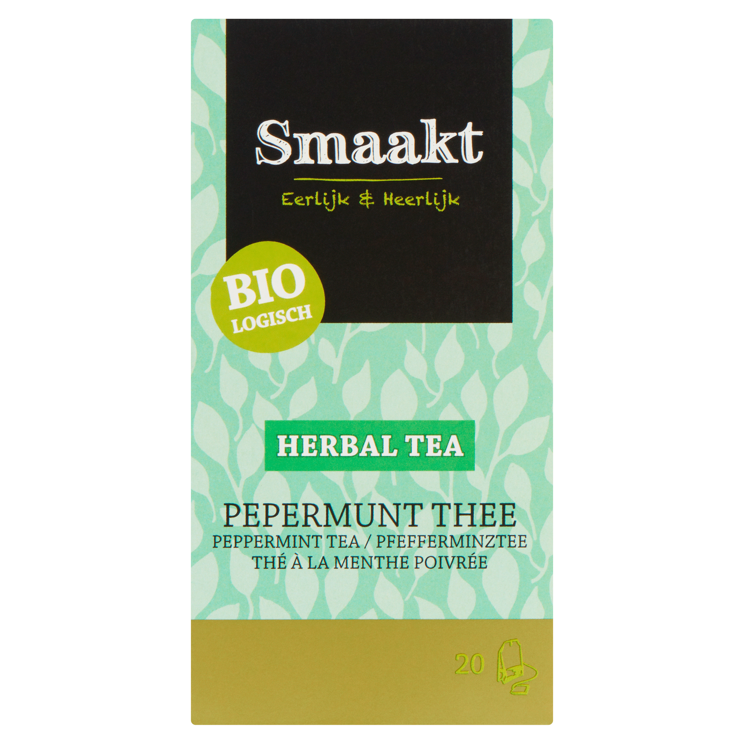 Smaakt Pepermuntthee bio Doos 20 st