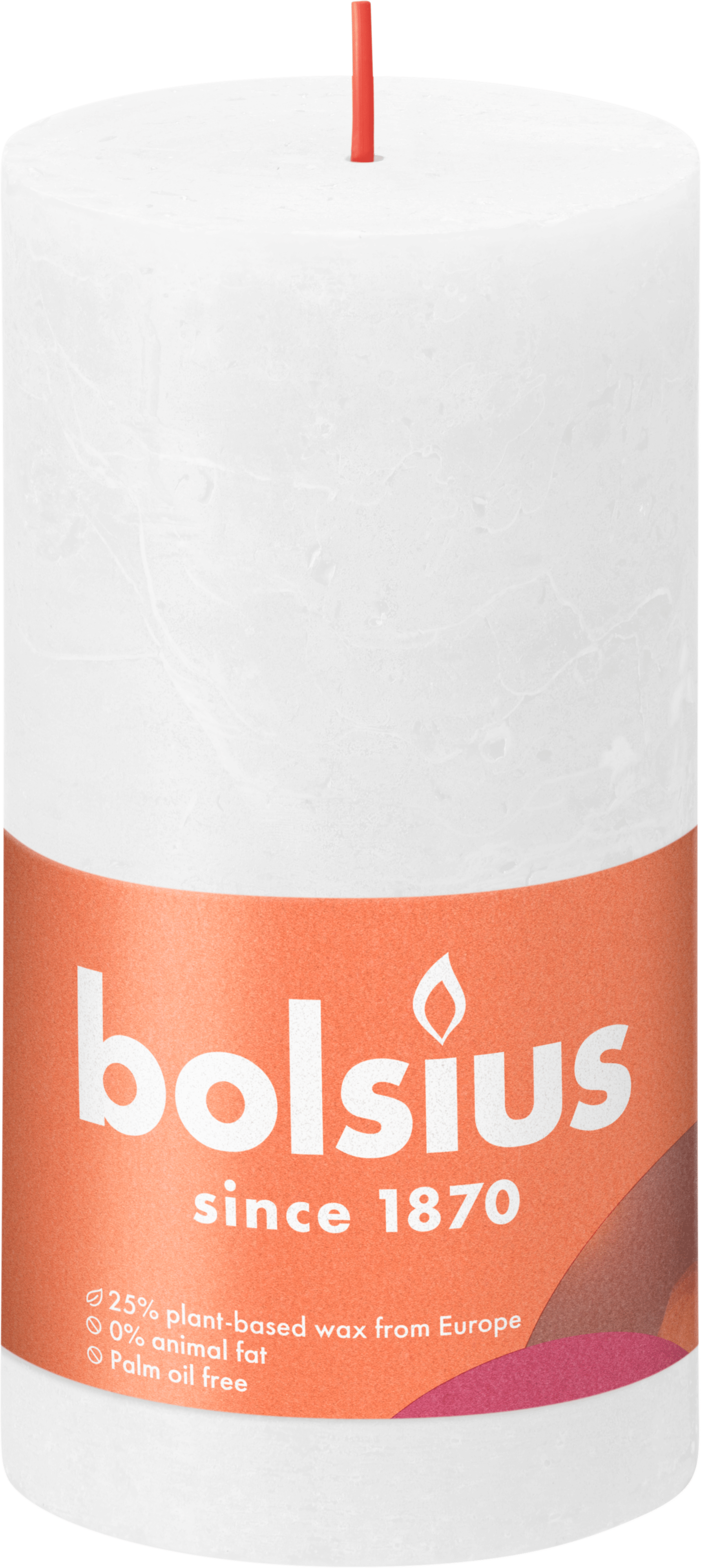 Bolsius Rustiek Shine 19cm Cloudy White Stuk 1 st