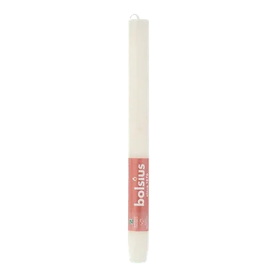 Bolsius Rustiek Shine dinerkaars Soft Pearl Stuk 1 st