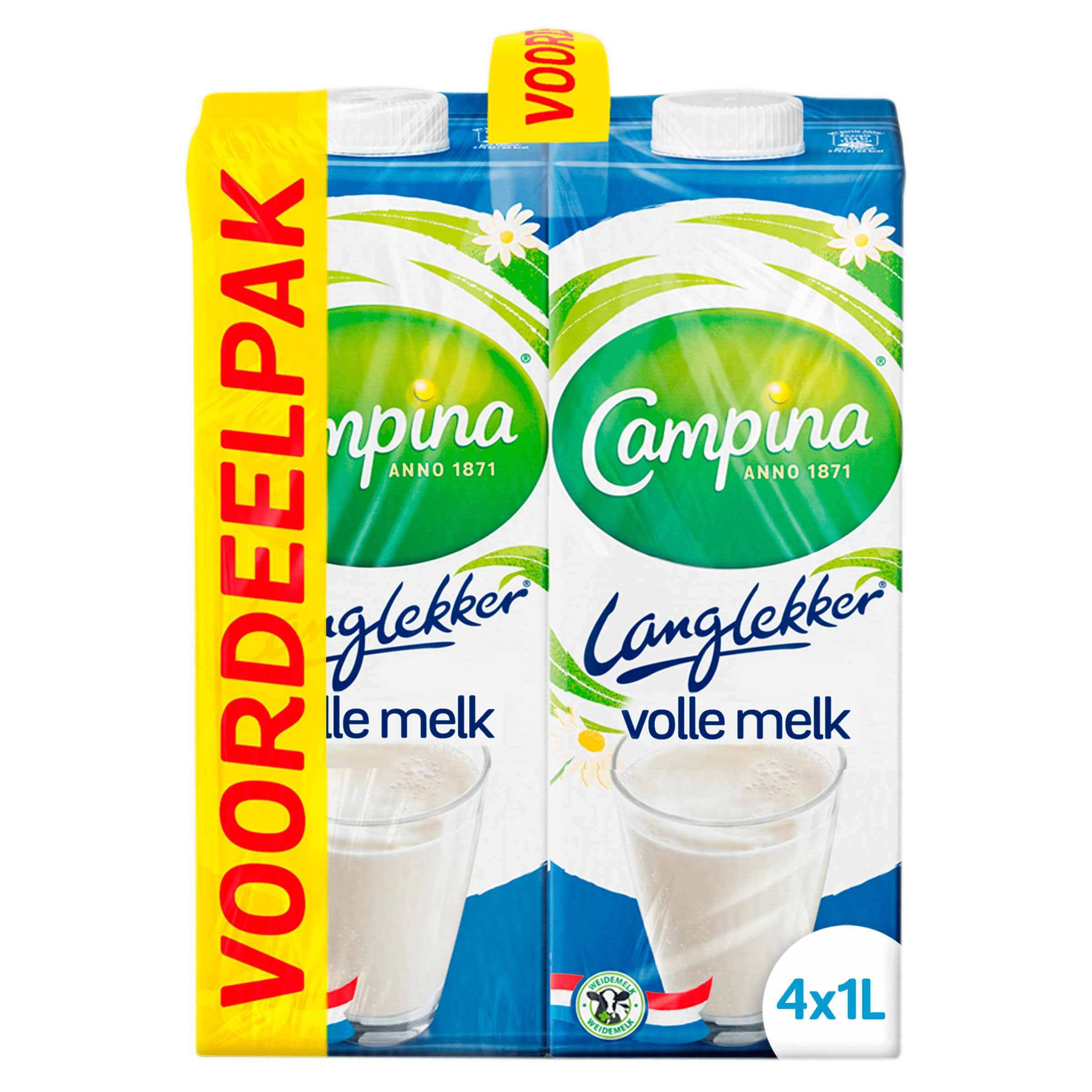 Campina Langlekker volle melk VDV Set 4000 ml