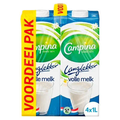 Campina Langlekker volle melk VDV Set 4000 ml