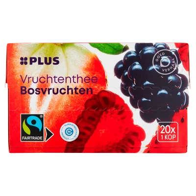 PLUS Thee Bosvruchten Fairtrade Doos 20 st