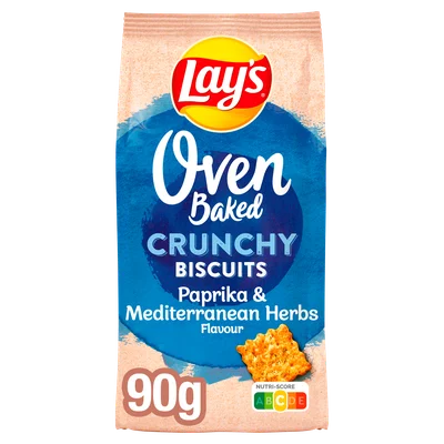 Lays Oven Baked Crunchy Biscuit Paprika &amp; M Stazak 90 g