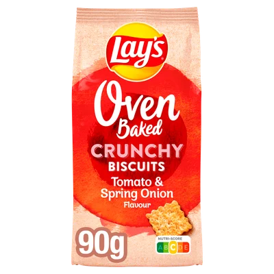 Lays Oven Baked Crunchy Biscuit Tomato &amp; Sp Stazak 90 g