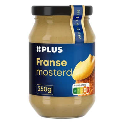 PLUS Franse mosterd Pot 250 g