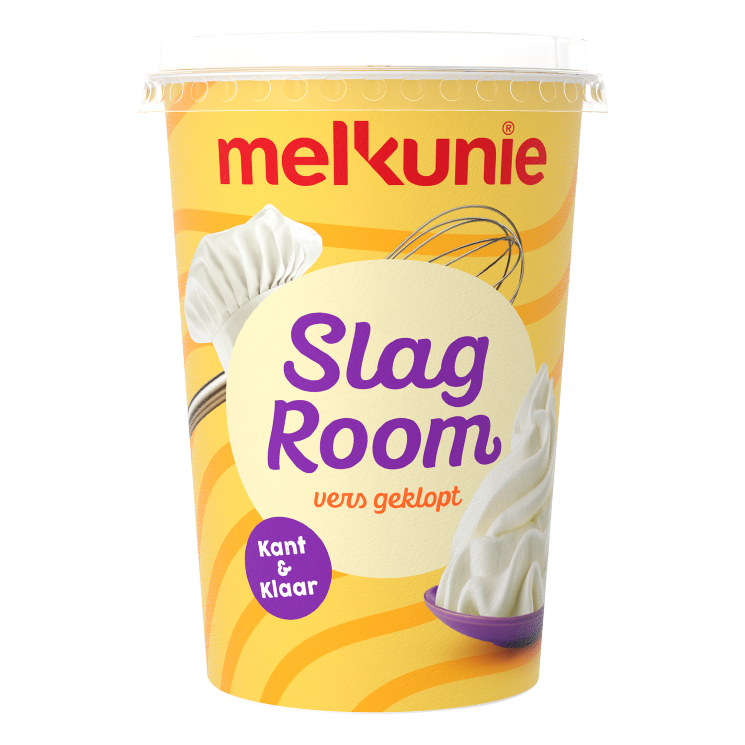 Melkunie Geklopte slagroom kant &amp; klaar Beker 500 ml