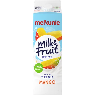 Melkunie Milk&amp;Fruit Lichtzoet mango Pak 1000 ml