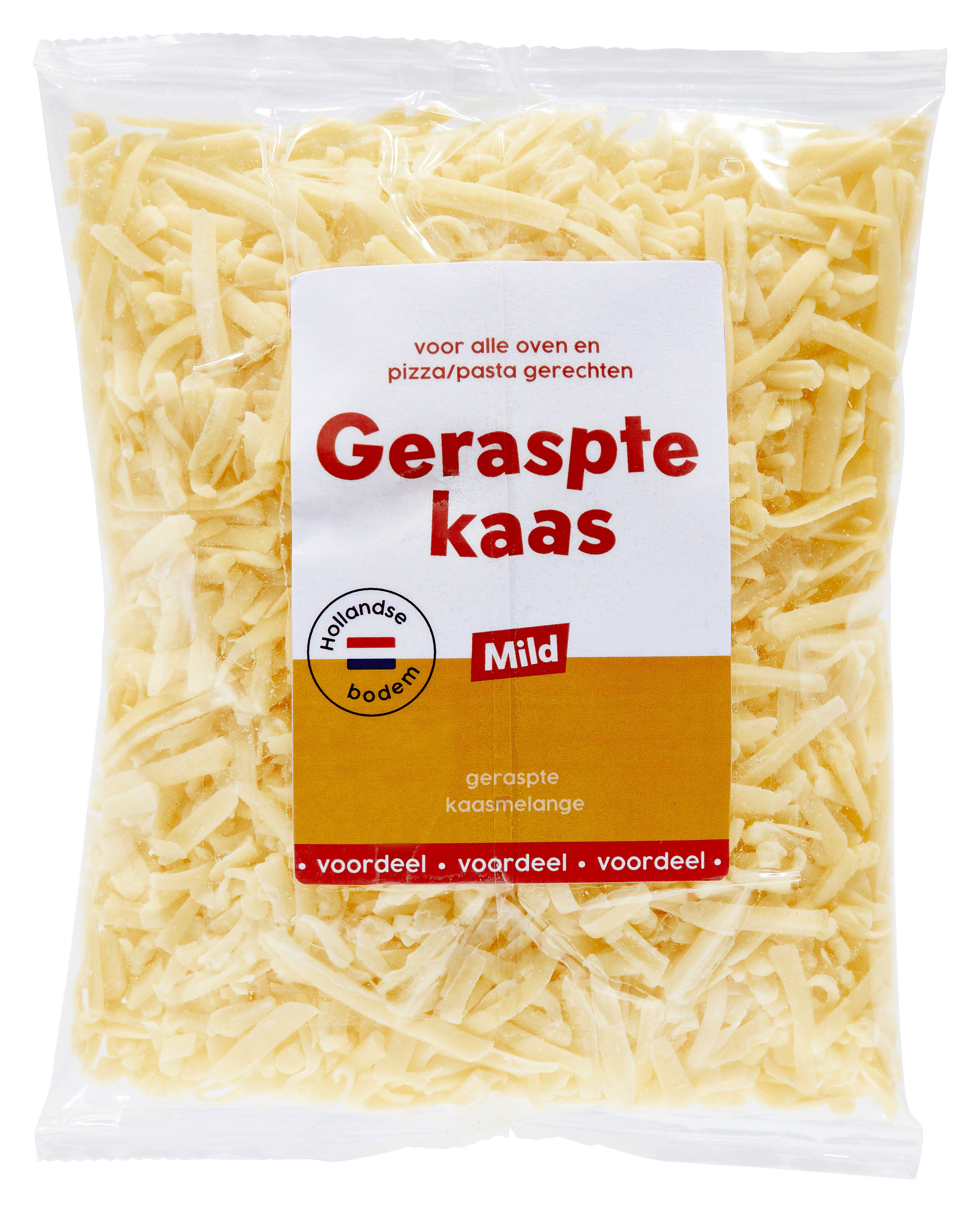 Neutraal Geraspte kaas mild Zak 200 g