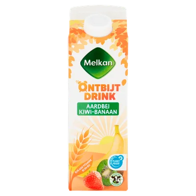 Melkan Drinkontbijt fruit aardbei-kiwi-banaan Pak 500 ml