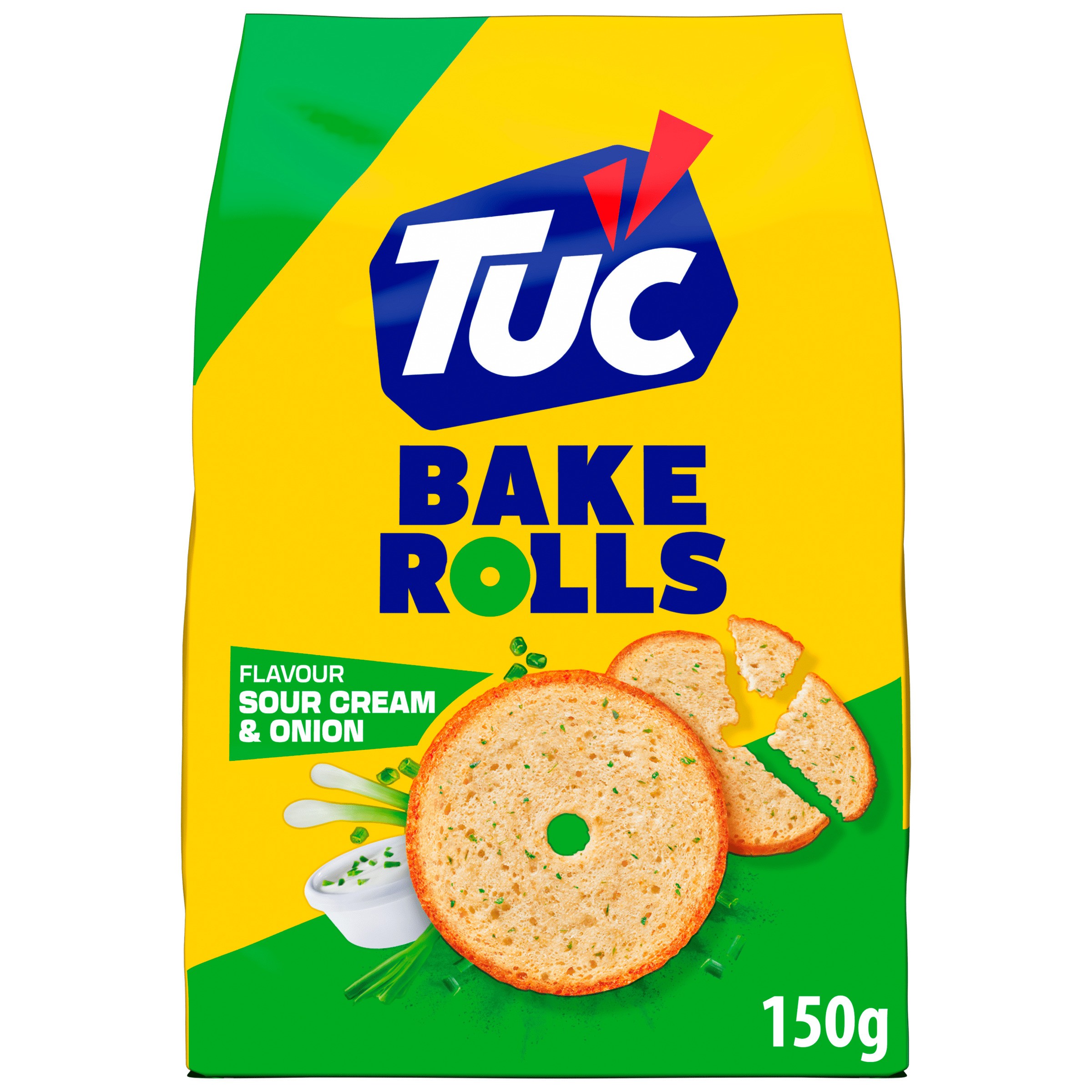 Lu TUC Bake Rolls Sour Cream &amp; Onion Stazak 150 g