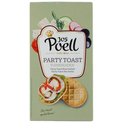 Jos Poell Party Toast Tuinkruiden Doos 150 g