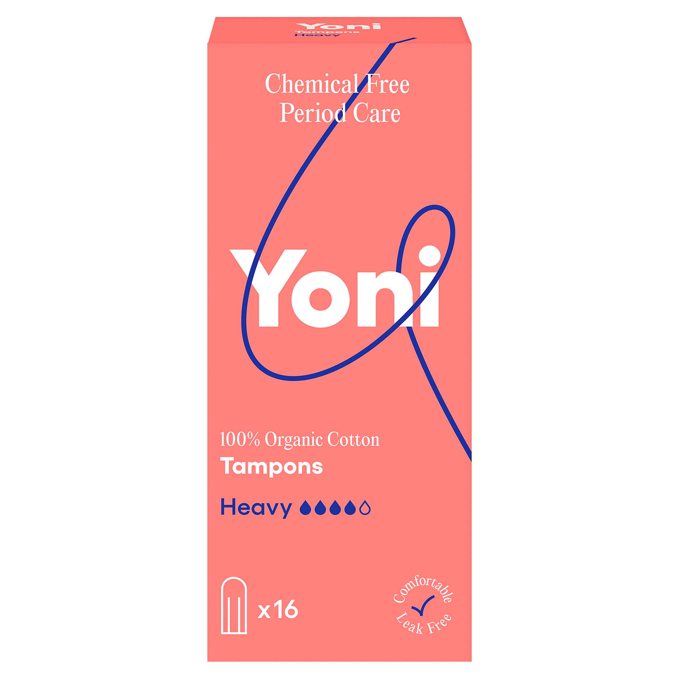 Yoni Tampons heavy van biokatoen Doos 16 st