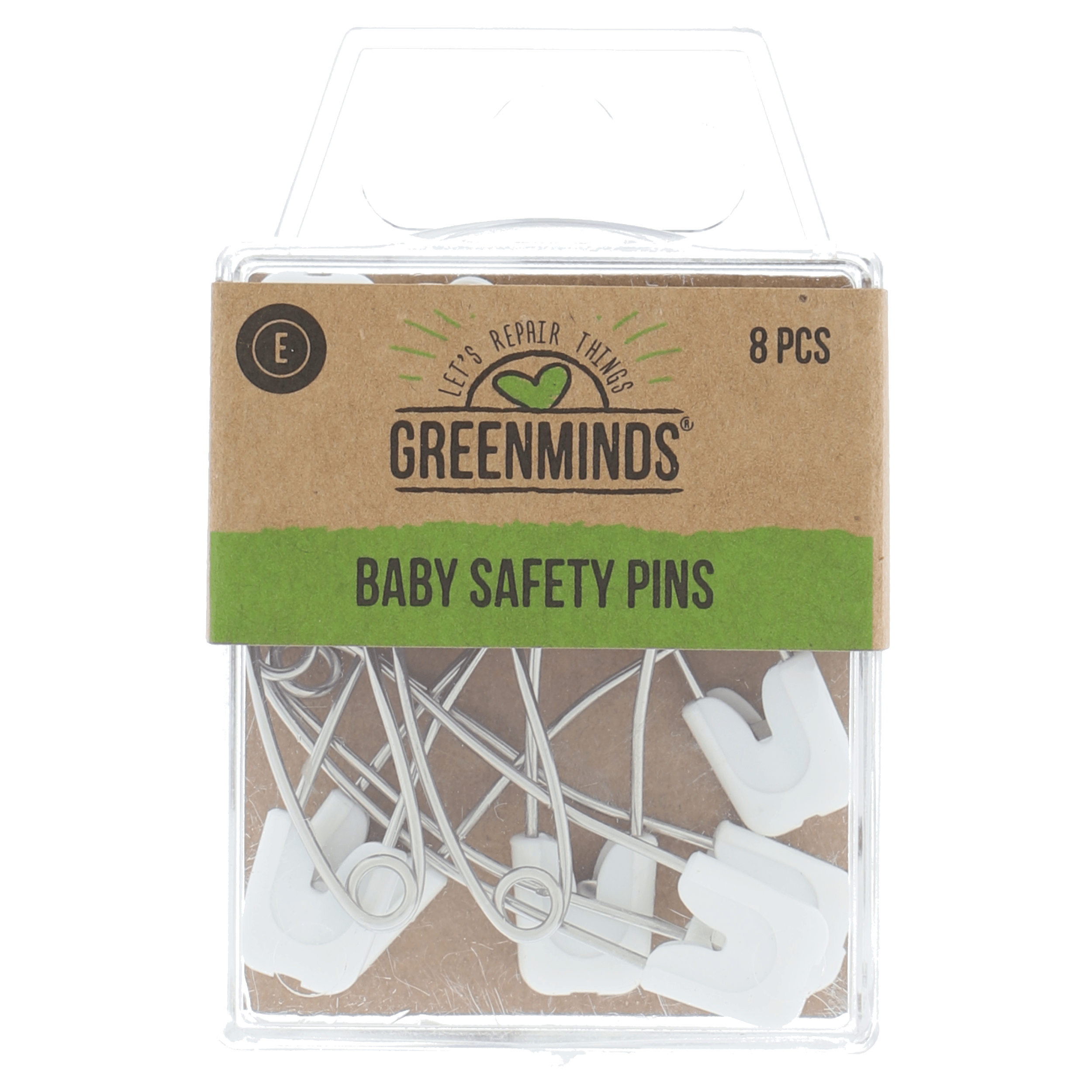 Greenminds Baby Veiligheidsspeld 57mm 8st Kaart 4 g