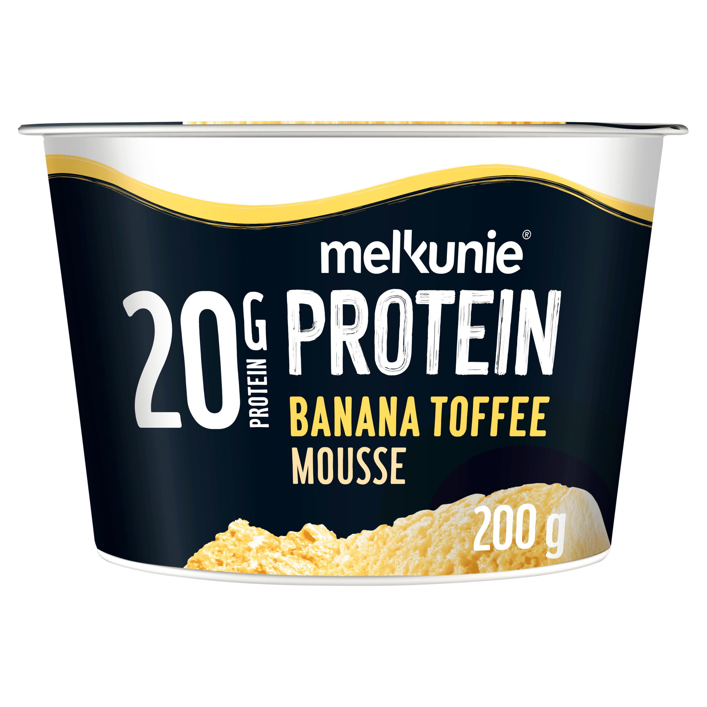 Melkunie Proteine mousse banaan toffee Kuipje 200 g