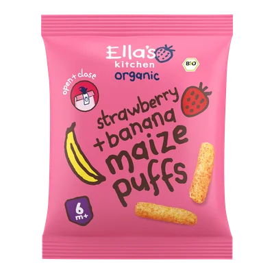 Ella's Kitchen 7+ Smikkelsticks Aardbei Banaan Zak 20 g