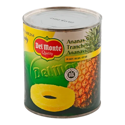 Del monte Ananas schijven op sap Blik 820 g
