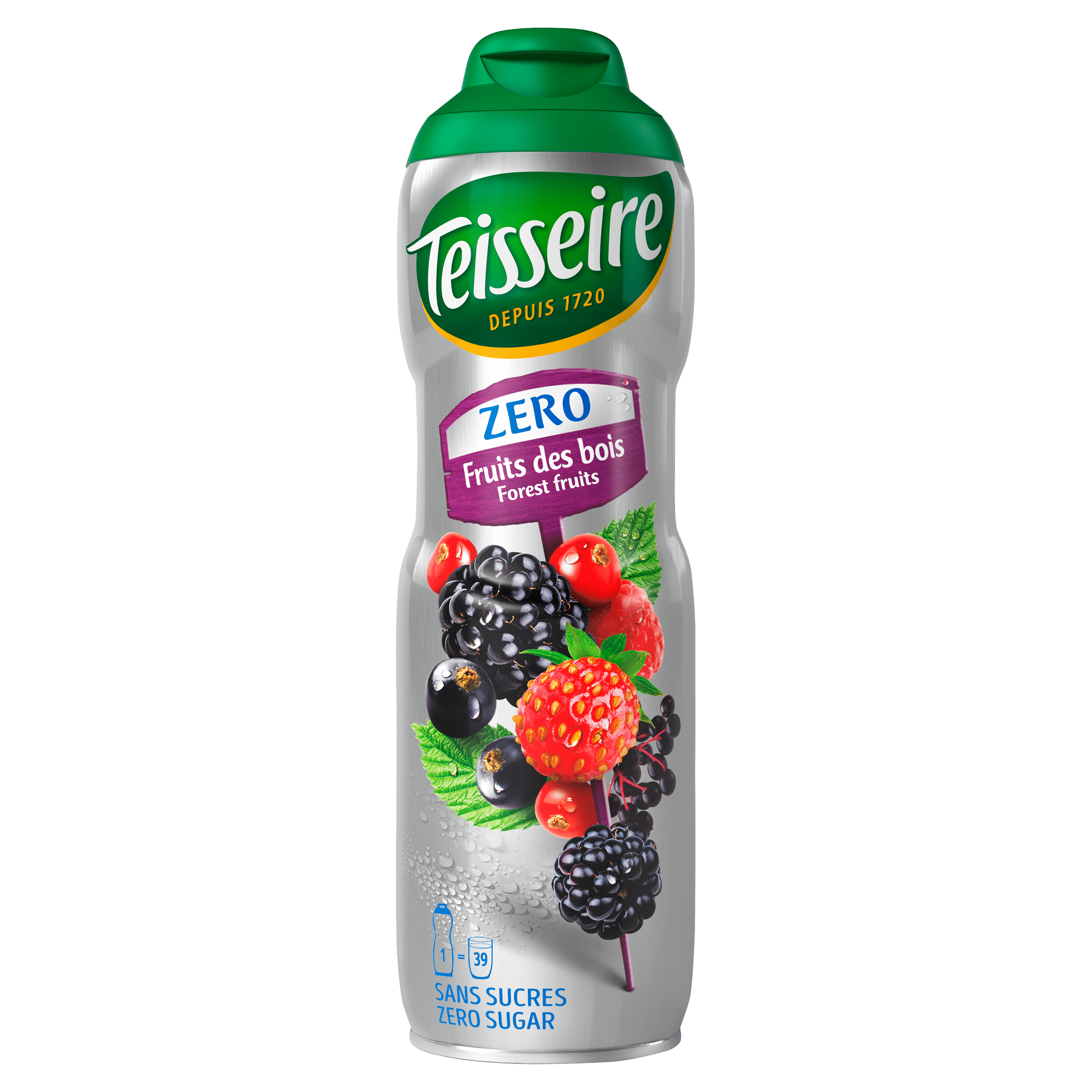 Teisseire Siroop bosvruchten zero Blik 600 ml