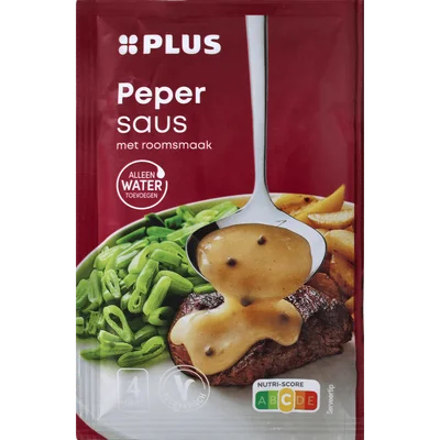 PLUS Droge mix voor peper-roomsaus Zakje 29 g