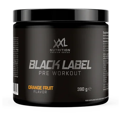 XXL Nutrition Black label orange fruit Pot 390 g