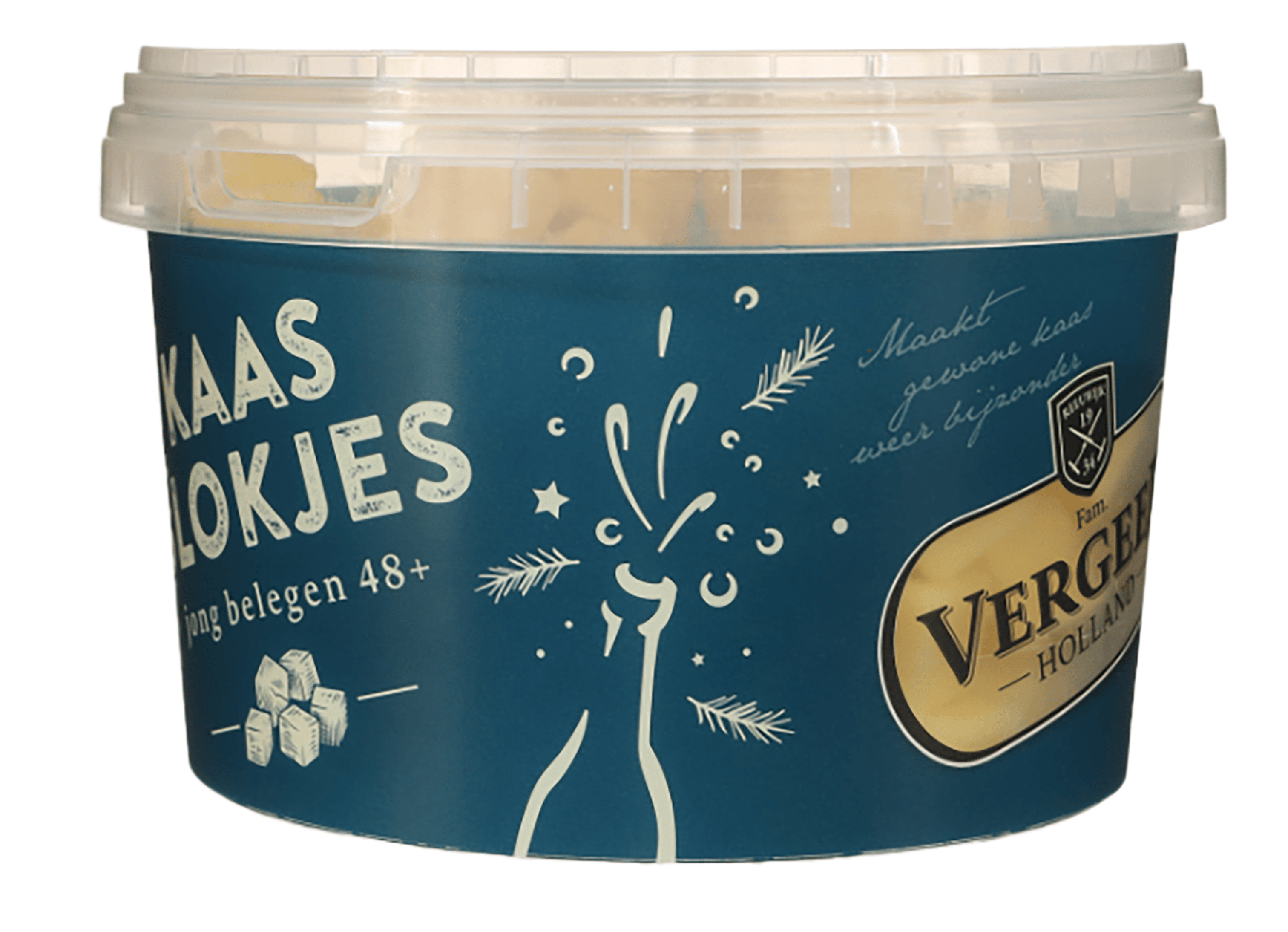 Vergeer Kaasblokjes feestdagen Emmer 500 g