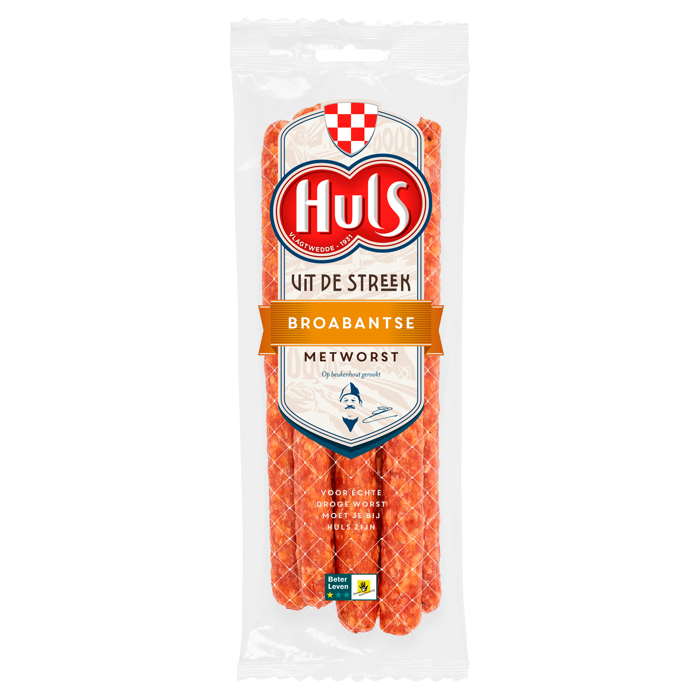 Huls Broabantse metworstjes Pak 175 g