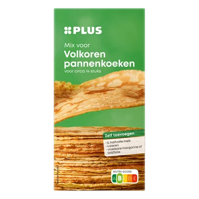 PLUS Pannenkoekmix volkoren Doos 400 g