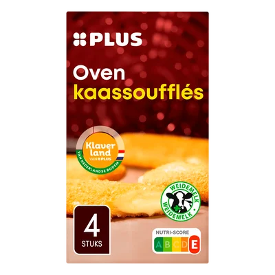 PLUS Oven kaassoufflés met klaverland kaas Doos 280 g