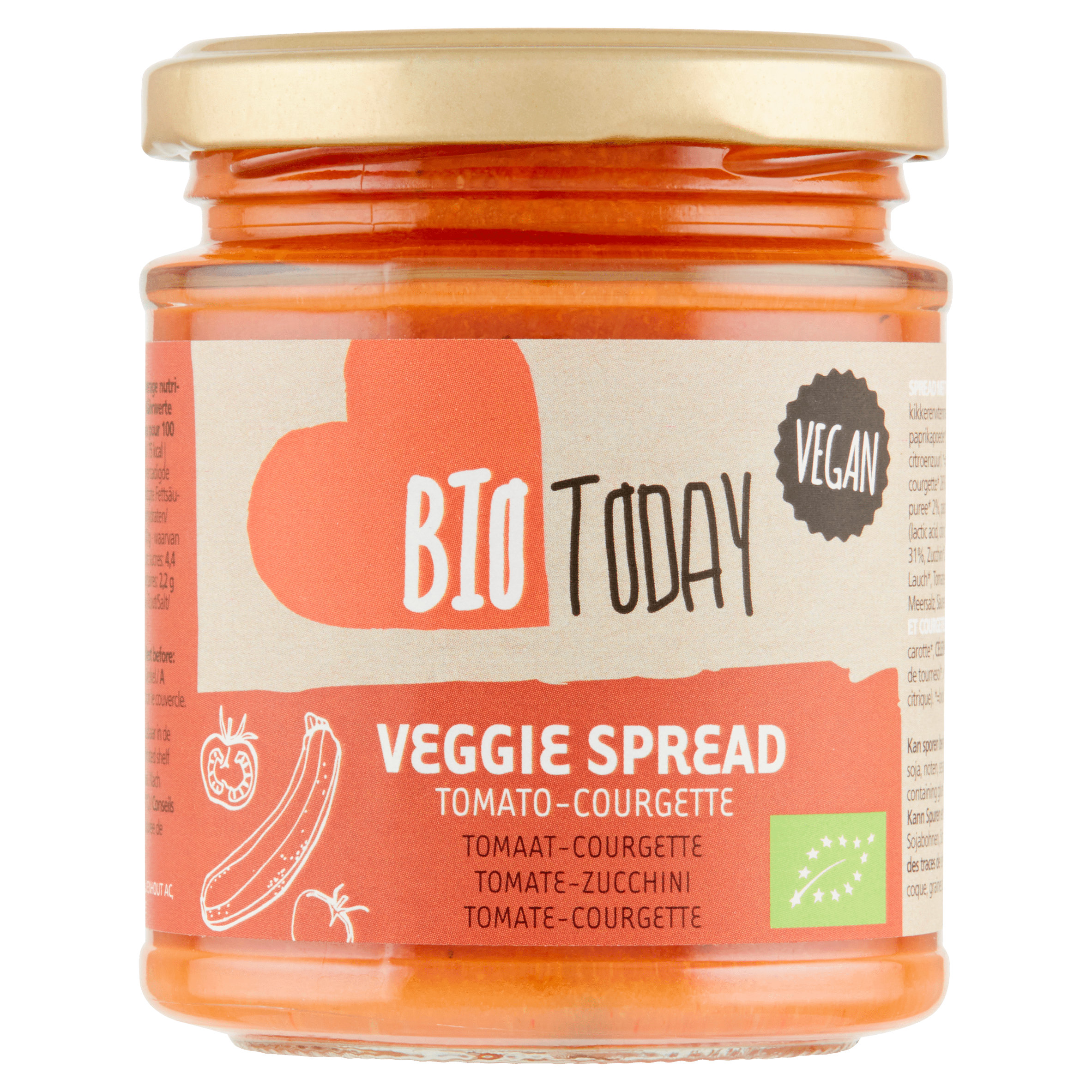 BioToday Tomato-Courgette spread bio Pot 160 g
