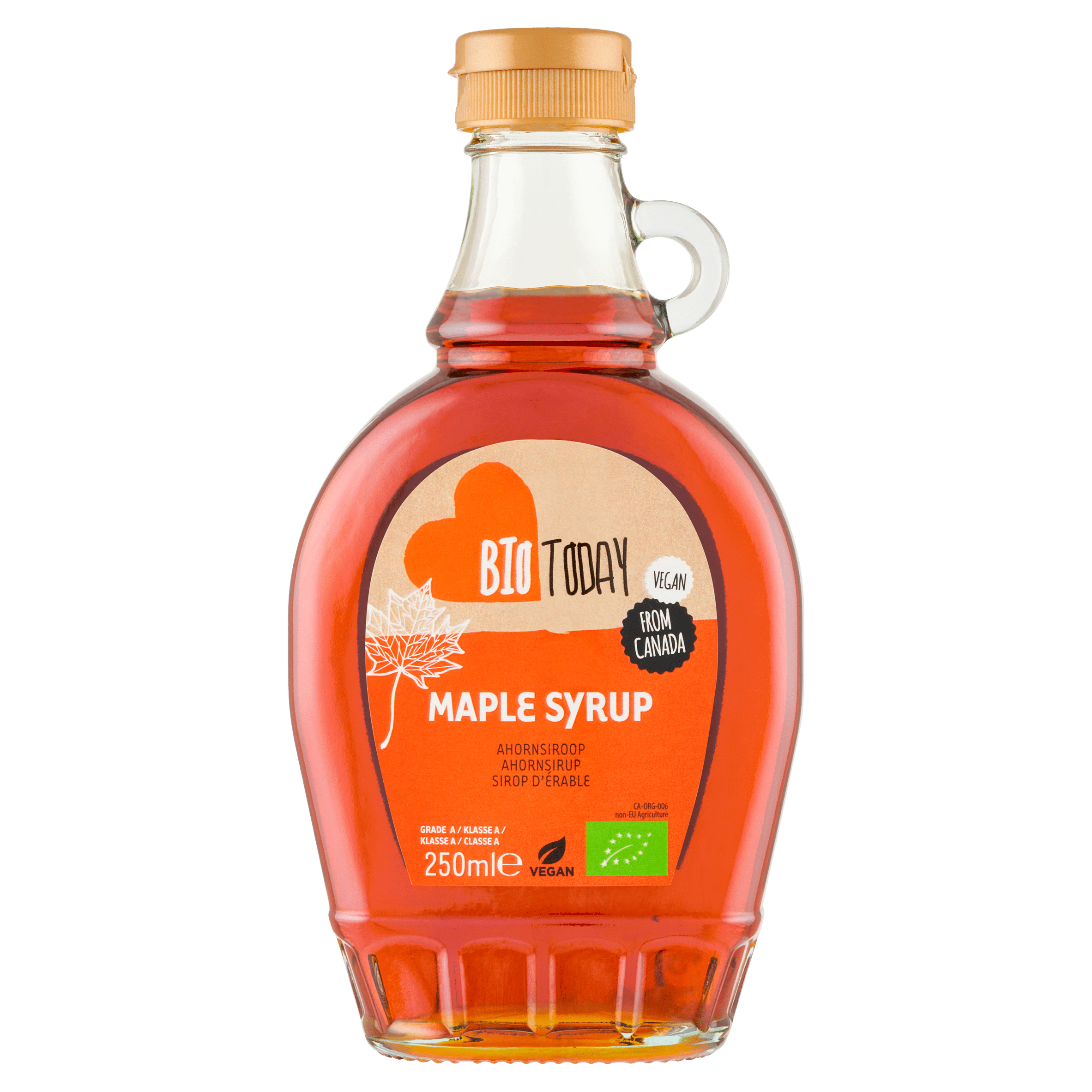 BioToday Ahornsiroop bio Fles 250 ml