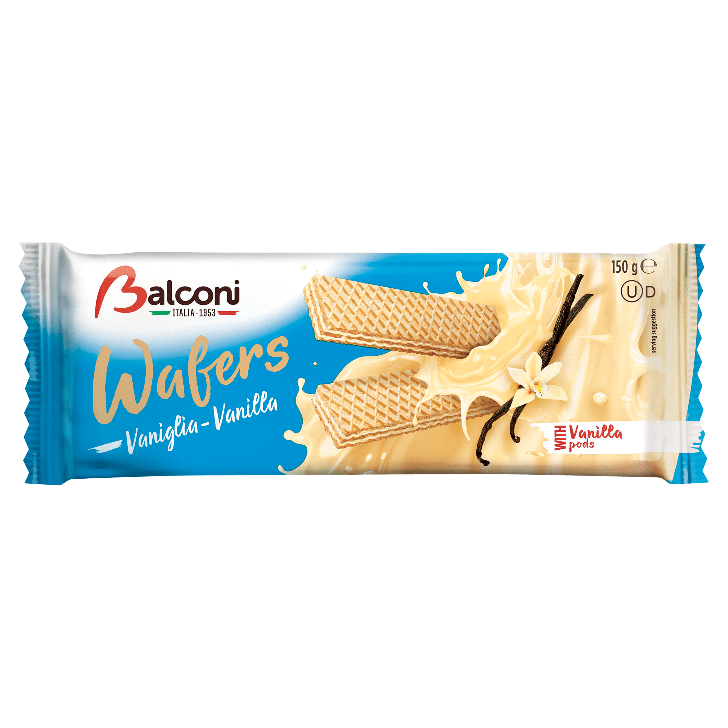 Balconi Vanilla wafers Krimp 150 g