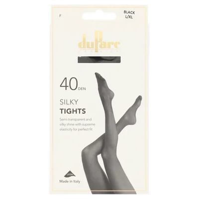 DuParc Panty Lycra 40D zijdegl zwart SM