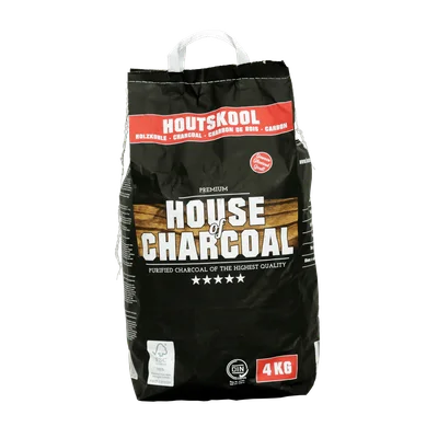 House of Charcoal Houtskool 4 kg Stuk 4 kg