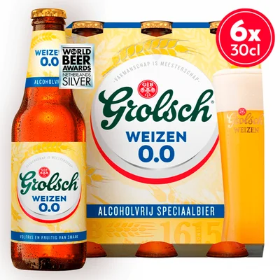 Grolsch Weizen 0.0 fles Set 1800 ml