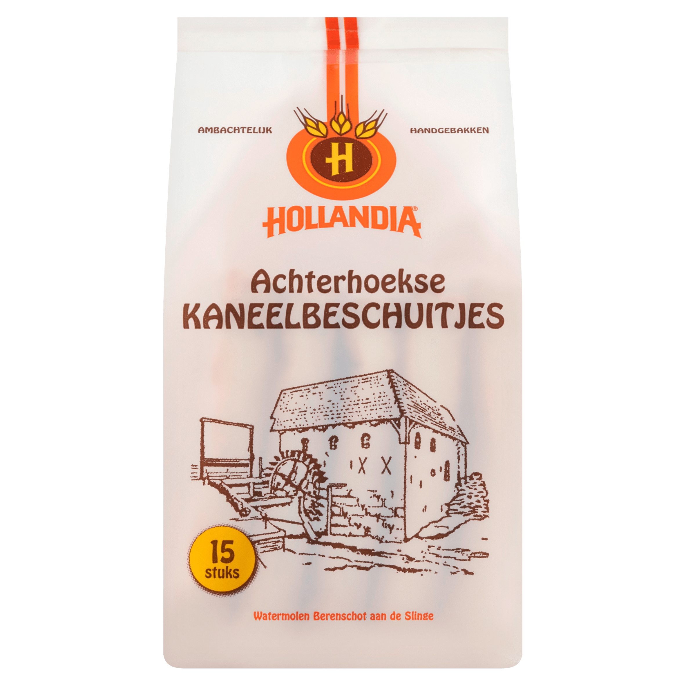 Hollandia Achterhoekse theebeschuit kaneel Zak 128 g