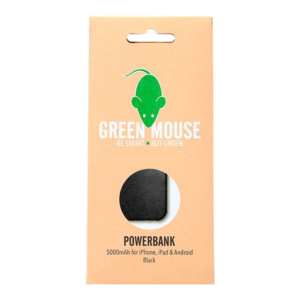 GreenMouse Powerbank 5000mAh black Doos 1 st