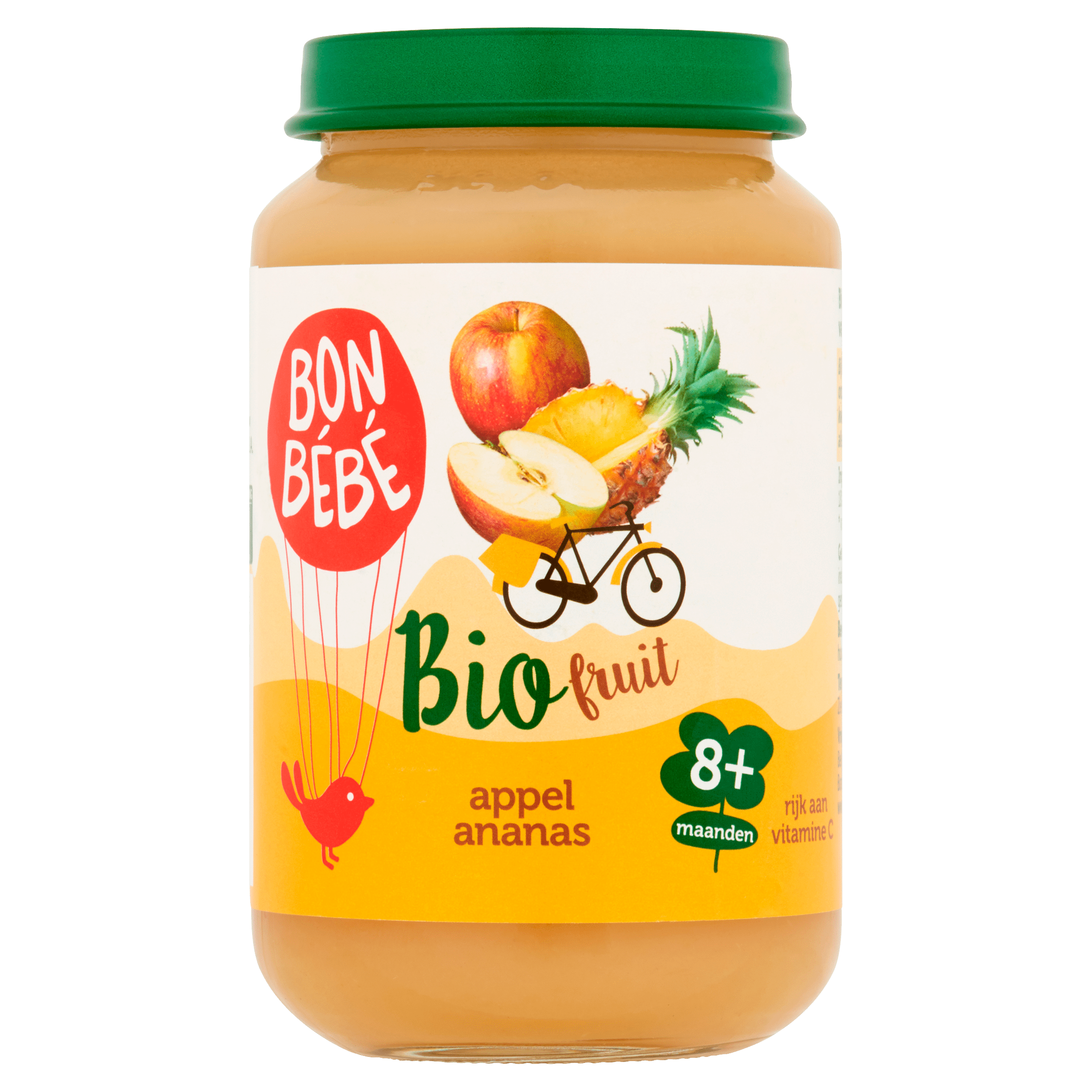 Bonbebe Bio 8mF0801 appel ananas Pot 200 g
