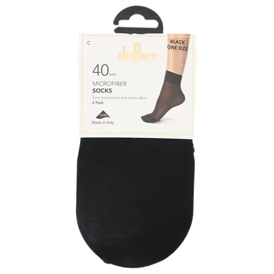 DuParc Kniekous Microfibre 40D Zwart OS/2p