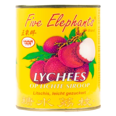Five Elephants Lychees op lichte siroop Blik 567 g