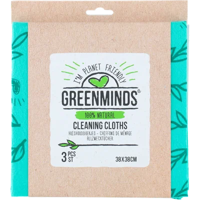 Greenminds Huishouddoekjes Zak 3 st
