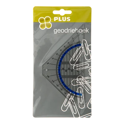 PLUS Geodriehoek kunststof Stuk 1 st