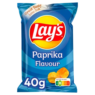 Lays Max Ribbel Chips Paprika Zak 40 g