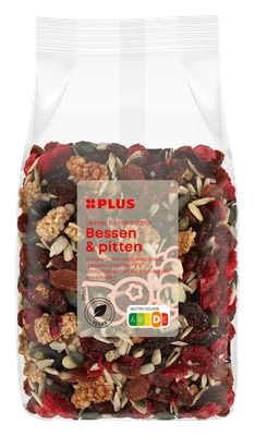 PLUS Ontbijtverrijker bessen pitten mix Zak 275 g
