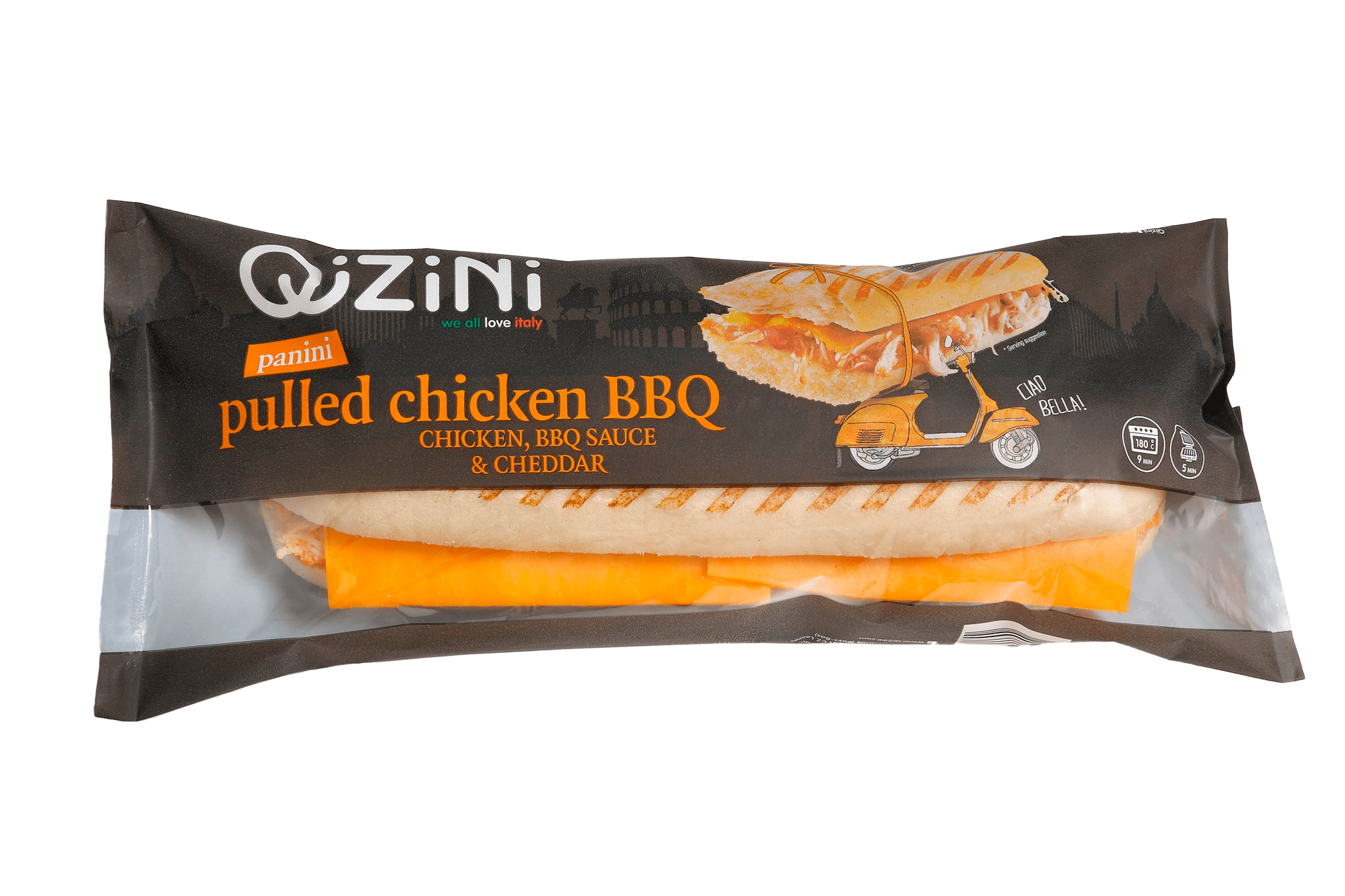 Qizini Panini Pulled Chicken BBQ Stuk 170 g