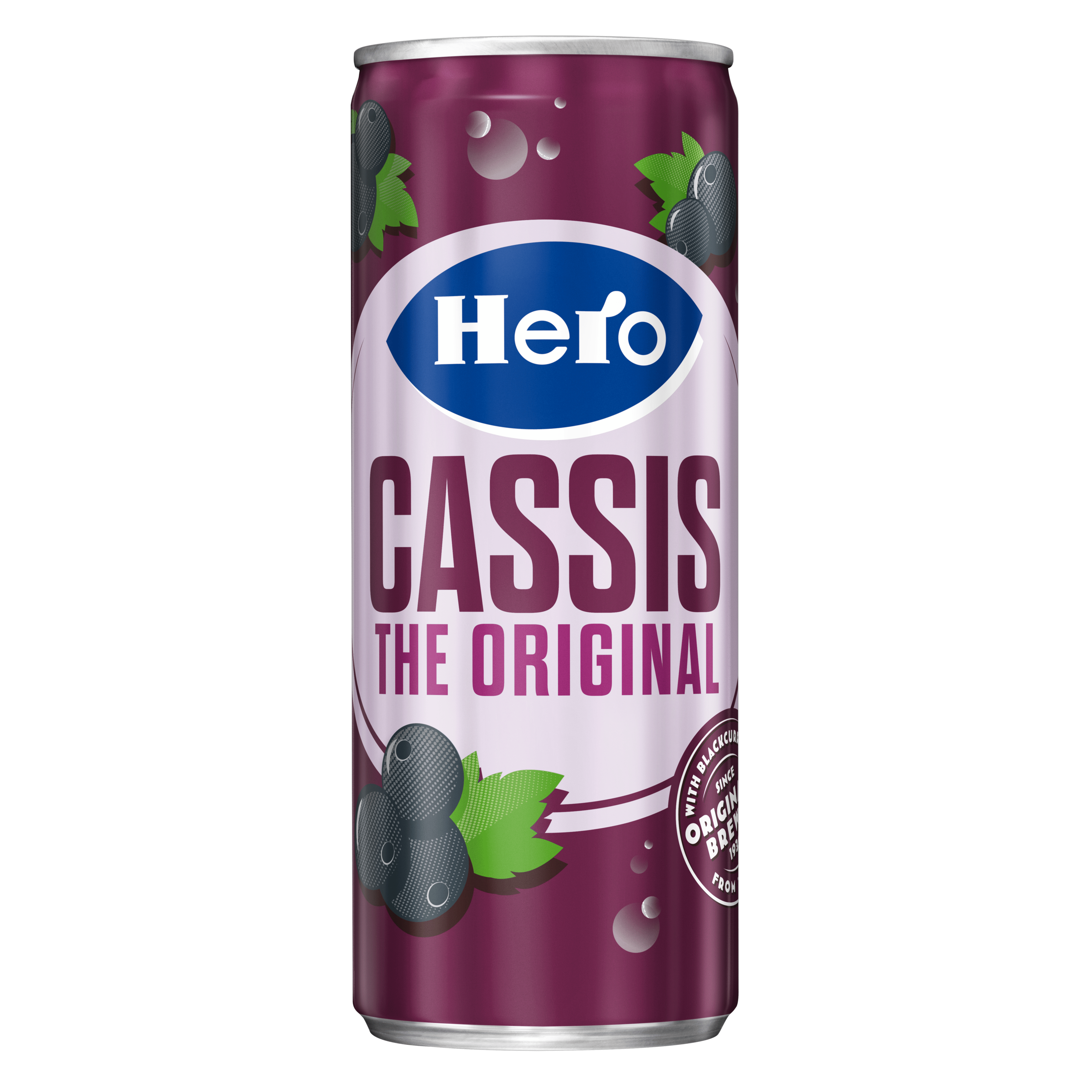 Hero Cassis Blik 250 ml