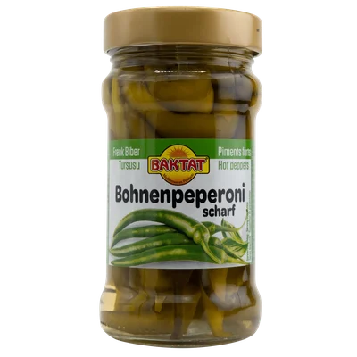 Baktat Peperoni's in zuur Pot 270 g