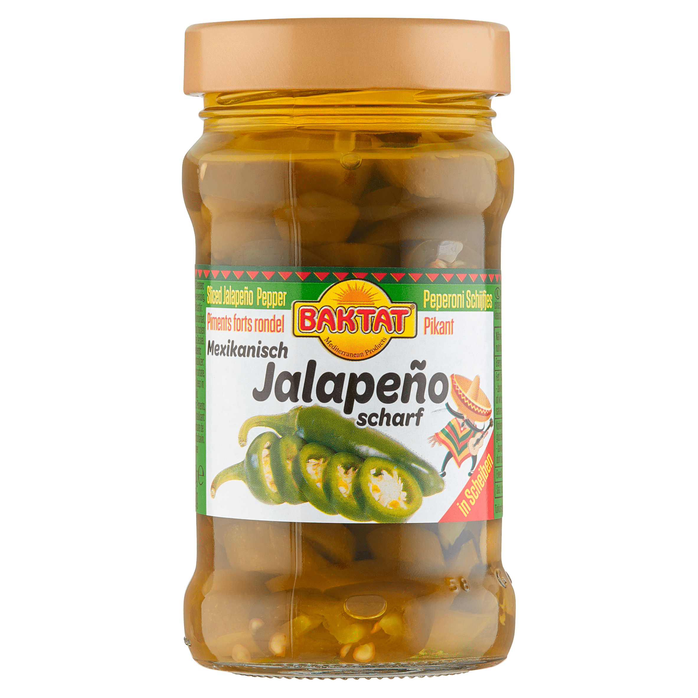 Baktat Jalapeñopepers pikant Pot 320 g