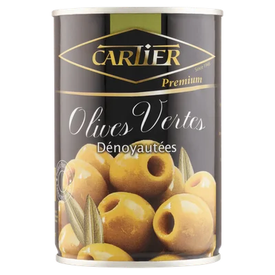 Cartier Groene olijven zonder pit Blik 400 g