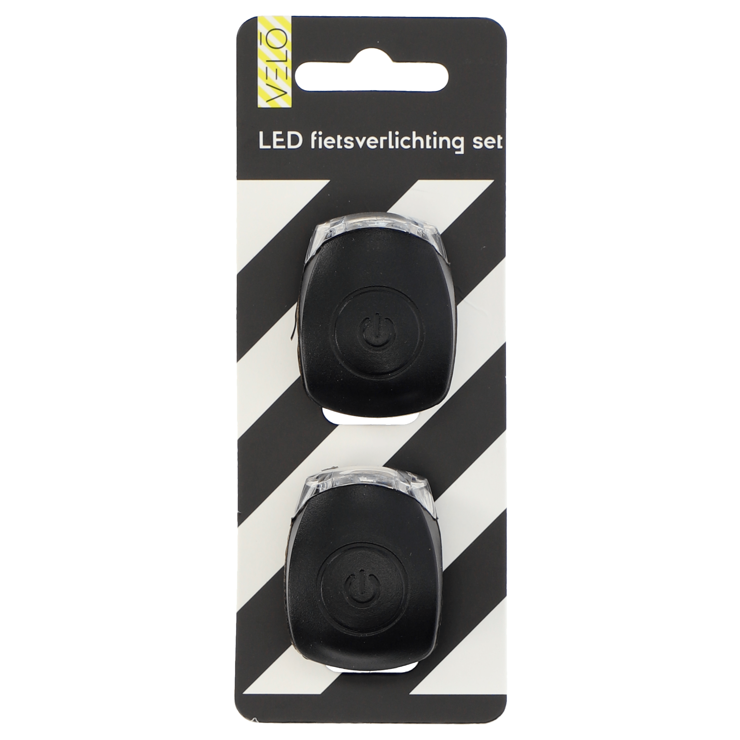 Velo Siliconen fietslampjes zwart Blister 2 st